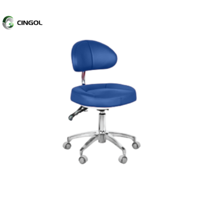 Banco médico em pele com ajuste ergonómico de 6 vias para clínica dentária